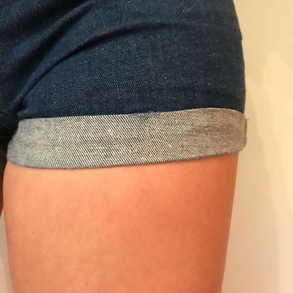 jean rolled shorts - Picture 2 of 3